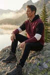 Pamuklu Relaxed Fit Kapüşonlu İçi Tüylü Yumuşak Şardonlu Erkek Sweat 5905299 VİŞNE