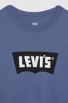 Pamuklu Relaxed Fit Logolu Bisiklet Yaka Erkek T Shirt 000RY-0007 MAVİ