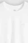 Pamuklu Relaxed Fit Logolu Bisiklet Yaka Erkek T Shirt 005GX-0000 BEYAZ