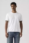 Pamuklu Relaxed Fit Logolu Bisiklet Yaka Erkek T Shirt 005GX-0000 BEYAZ