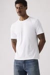 Pamuklu Relaxed Fit Logolu Bisiklet Yaka Erkek T Shirt 005GX-0000 BEYAZ