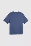 Pamuklu Relaxed Fit Logolu Bisiklet Yaka Erkek T Shirt 000RY-0007 MAVİ