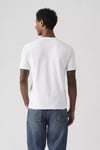 Pamuklu Relaxed Fit Logolu Bisiklet Yaka Erkek T Shirt 005GX-0000 BEYAZ