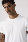 Pamuklu Relaxed Fit Logolu Bisiklet Yaka Erkek T Shirt 005GX-0000 BEYAZ
