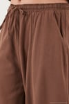 Pamuklu Relaxed Fit Normal Bel Daralan Paça Kadın Pantolon 668YP5198 KAHVE