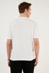Pamuklu Relaxed Fit Sıfır Yaka Erkek T Shirt 5902702 BEYAZ