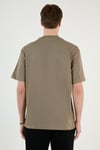 Pamuklu Relaxed Fit Sıfır Yaka Erkek T Shirt 5902702 Vizon Yeşili