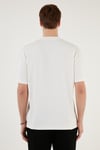 Pamuklu Relaxed Fit Sıfır Yaka Erkek T Shirt 5905446 EKRU