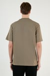 Pamuklu Relaxed Fit Sıfır Yaka Erkek T Shirt 5902702 Vizon Yeşili