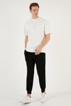 Pamuklu Relaxed Fit Sıfır Yaka Erkek T Shirt 5905446 EKRU