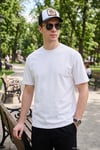 Pamuklu Relaxed Fit Sıfır Yaka Erkek T Shirt 5905446 EKRU