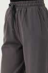 Pamuklu Relaxed Fit Yüksek Bel Geniş Paça Kadın Pantolon 668YP5275 ANTRASİT