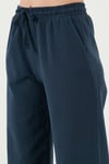 Pamuklu Relaxed Fit Yüksek Bel Geniş Paça Kadın Pantolon 668YP5275 LACİVERT