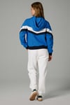 Pamuklu Renk Bloklu Oversize Fit Kapüşonlu Kadın Sweat EF178-SBL SAKS