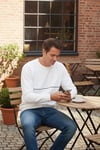 Pamuklu Şerit Detaylı Relaxed Fit Bisiklet Yaka Erkek Sweat 5901227 EKRU