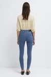 Pamuklu Skinny Fit Yüksek Bel Dar Paça Jeans Kadın Kot Pantolon 100980-A1549 MAVİ