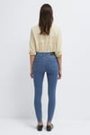 Pamuklu Skinny Fit Yüksek Bel Dar Paça Jeans Kadın Kot Pantolon 100980-A1549 MAVİ