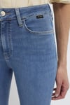 Pamuklu Skinny Fit Yüksek Bel Dar Paça Jeans Kadın Kot Pantolon 100980-A1549 MAVİ