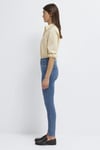 Pamuklu Skinny Fit Yüksek Bel Dar Paça Jeans Kadın Kot Pantolon 100980-A1549 MAVİ