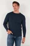 Pamuklu Slim Fit Bisiklet Yaka Basic Erkek Sweat 59050741 İNDİGO