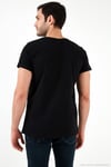 Pamuklu Slim Fit Bisiklet Yaka Baskılı Erkek T Shirt 541HIGHER SİYAH