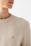 Pamuklu Slim Fit Bisiklet Yaka Erkek Sweat 065751-35111 BEJ