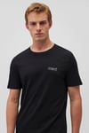Pamuklu Slim Fit Bisiklet Yaka Erkek T Shirt 0610360-900 SİYAH