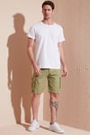 Pamuklu Slim Fit Bisiklet Yaka Erkek T Shirt 541TACTICAL BEYAZ