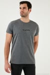 Pamuklu Slim Fit Bisiklet Yaka Erkek T Shirt 541WIND ANTRASİT