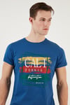 Pamuklu Slim Fit Bisiklet Yaka Erkek T Shirt 541CALIFORNIA24 PARLIAMENT