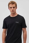 Pamuklu Slim Fit Bisiklet Yaka Erkek T Shirt 0610360-900 SİYAH