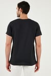 Pamuklu Slim Fit Bisiklet Yaka Erkek T Shirt 541PERSPECTIVE KOYU ANTRASİT