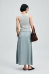 Pamuklu Slim Fit Bisiklet Yaka Kadın Atlet 121020037 Nane Yeşil