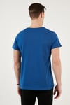 Pamuklu Slim Fit Bisiklet Yaka Yazılı Erkek T Shirt 541ENJOY PARLIAMENT
