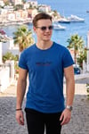 Pamuklu Slim Fit Bisiklet Yaka Yazılı Erkek T Shirt 541ENJOY PARLIAMENT