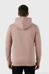 Pamuklu Slim Fit Kanguru Cepli Fermuar Detaylı Kapüşon Yaka Erkek Sweat 575707 GÜL