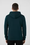Pamuklu Slim Fit Kanguru Cepli Fermuar Detaylı Kapüşon Yaka Erkek Sweat 575707 PETROL