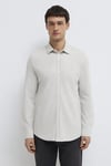 Pamuklu Slim Fit Klasik Yaka Uzun Kollu Erkek Gömlek 0211856-82498 KAR MELANJ