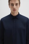 Pamuklu Slim Fit Klasik Yaka Uzun Kollu Erkek Gömlek 0211656-80872 KOYU LACIVERT