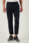 Pamuklu Slim Fit Lastikli Bel Boru Paça Erkek Pantolon 5545S87JMILANO KOYU LACİVERT