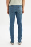 Pamuklu Slim Fit Normal Bel Dar Paça Denim Jeans Erkek Kot Pantolon L7190006 2XT AÇIK MAVİ