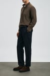 Pamuklu Slim Fit Normal Bel Düz Paça Chino Erkek Pantolon 112190339 LACİVERT