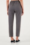 Pamuklu Slim Fit Normal Bel Düz Paça Kadın Pantolon 668Y5121 ANTRASİT