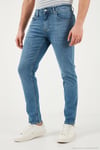 Pamuklu Slim Fit Normal Bel Jeans Erkek Kot Pantolon 3300C511TOKYO AÇIK MAVİ