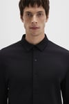 Pamuklu Slim Fit Uzun Kollu Erkek Gömlek 0211758-900 SİYAH