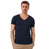 Pamuklu Slim Fit V Yaka Basic Erkek T Shirt 5412001 LACİVERT