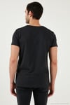 Pamuklu Slim Fit V Yaka Basic Erkek T Shirt 5412001 FÜME