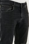 Pamuklu Slim Fit Yüksek Bel Dar Paça Jeans Erkek Kot Pantolon 3300C30TOKYO SİYAH