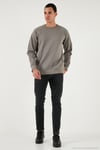 Pamuklu Slim Fit Yüksek Bel Dar Paça Jeans Erkek Kot Pantolon 3300C30TOKYO SİYAH