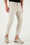 Pamuklu Slim Tapared Normal Bel Daralan Paça Jeans Erkek Kot Pantolon 5900S66MILANO NATUREL